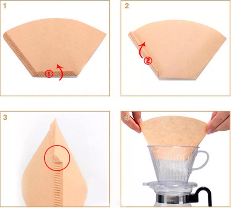fan shaped drip coffee filter paper fan shaped drip coffee filter paper
