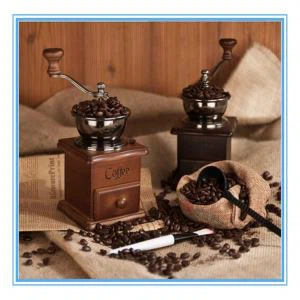 Solid wood hand coffee grinder grinding machine hand coffee machine mill