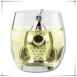 New Stylish Stainless Steel Tea Strainer Creative Rocket Shape Tea Infuser Filter for Loose Leaf Herbal Spice Tea Tools Accessories