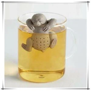 Silicone Teapot Cute sloth Infuser Tea Strainer Filter Infuser silicone sloth tea infuser
