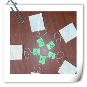 Heat Seal Tea Bag Tag Paper Pouch Sticker Label