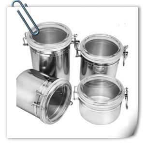 Stainless Steel Tea Cans Tin Cans for Food Canning Coffee or Sugar Canisters