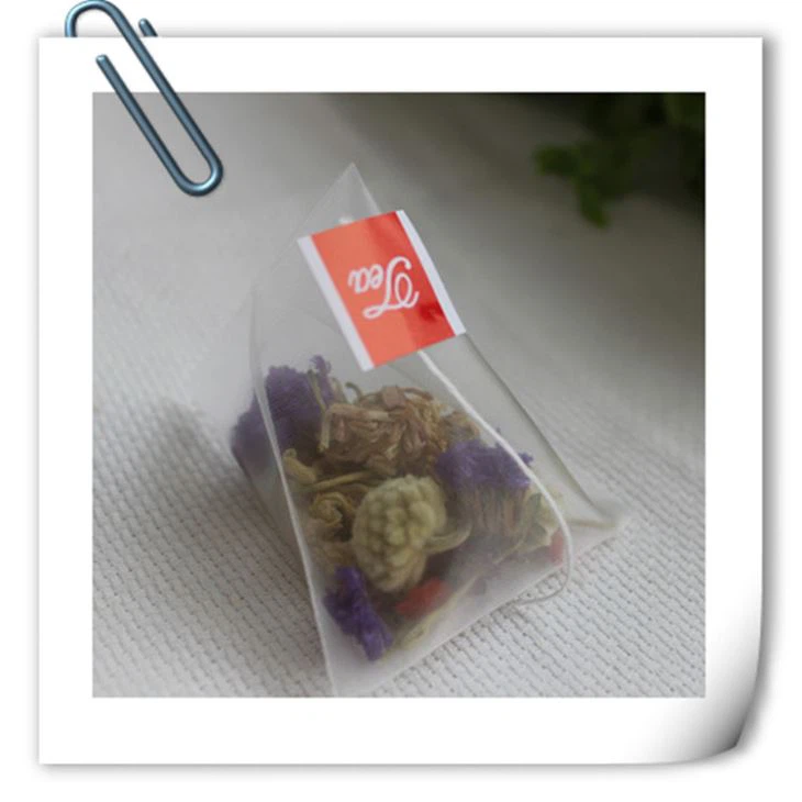 Biodegradable High Quality Pyramid Heat Seal Empty Nylon Mesh Triangle Tea Bag