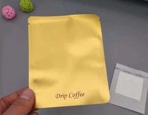 Kraft Paper Outer Bags For Coffee Filter With Ear