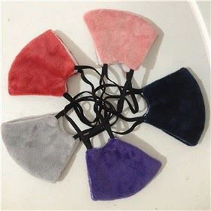 1 Pc Unisex Adult Face Mask Solid Dustproof Windproof Haze Mask Pm2.5 Washable Cotton Mouth Cover With Gasket